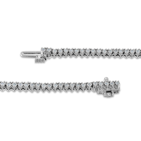 3 CTW Natural Diamond 18-inch Tennis Necklace in 14KT White Gold