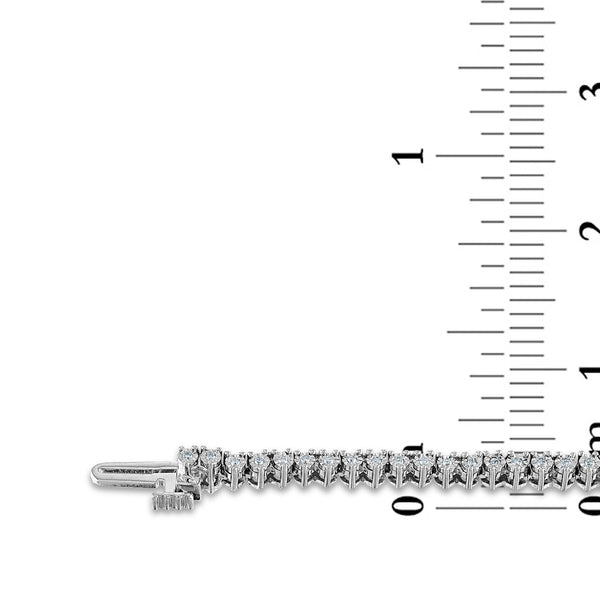 3 CTW Natural Diamond 18-inch Tennis Necklace in 14KT White Gold