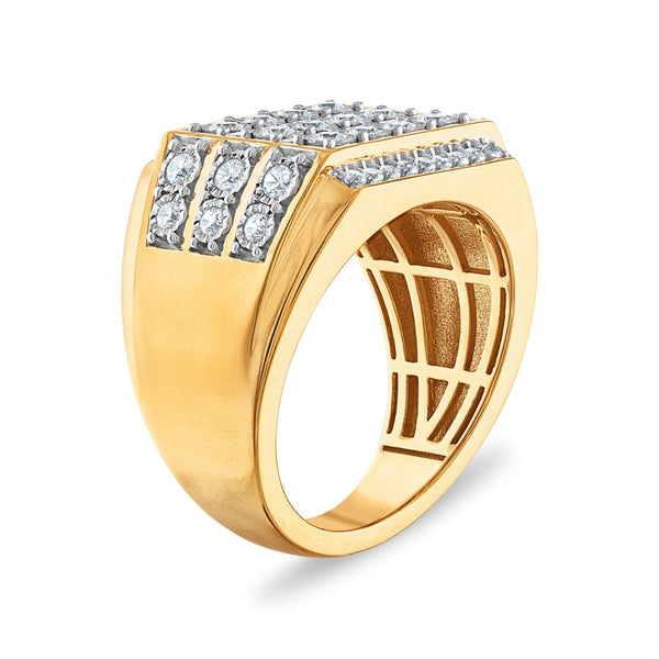 1 CTW Natural Diamond Ring in 10KT Yellow Gold