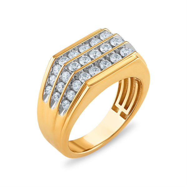 1-1/2 CTW Natural Diamond Ring in 10KT Yellow Gold