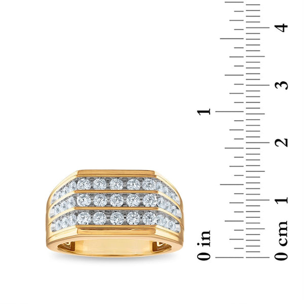 1-1/2 CTW Natural Diamond Ring in 10KT Yellow Gold