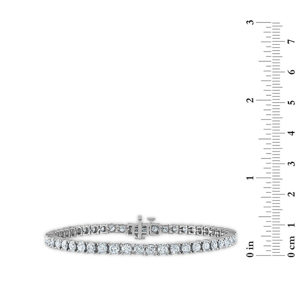 6 CTW Natural Diamond 7-inch Tennis Bracelet in 10KT White Gold
