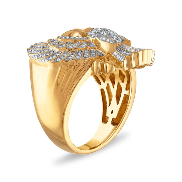 1/2 CTW Natural Diamond Ring in 10KT Yellow Gold