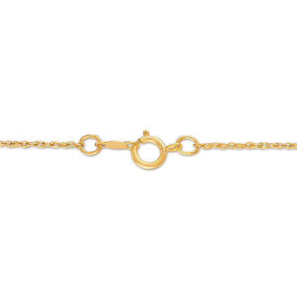 1/2 CTW Natural Diamond Lion Head 18-inch Pendant in 10KT Yellow Gold