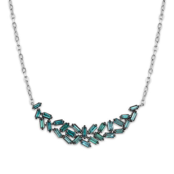 Blue Diamond Fashion Necklace in 10KT Gold