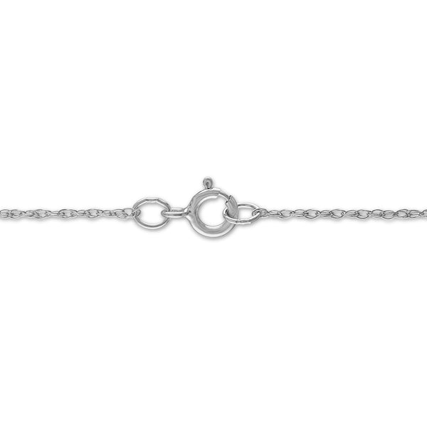 White Diamond Drop / Dangle Pendant in 10KT Gold
