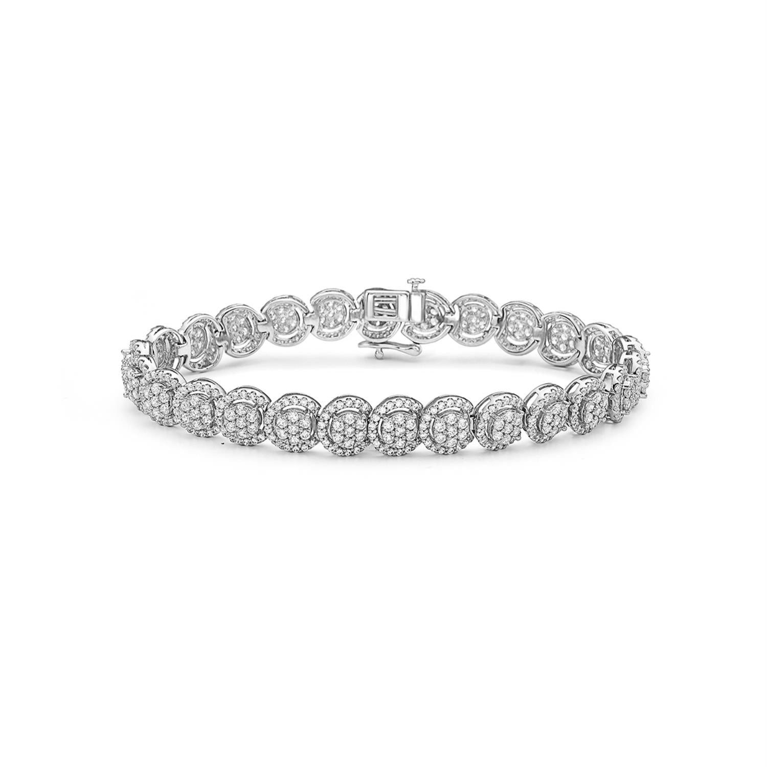 5 CTW Natural Diamond 7-inch Tennis Bracelet in 10KT White Gold