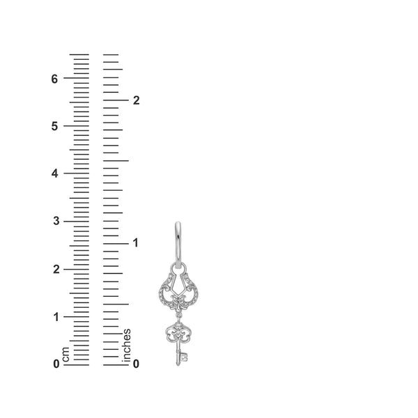 White Diamond Drop / Dangle Earrings in 10KT Gold