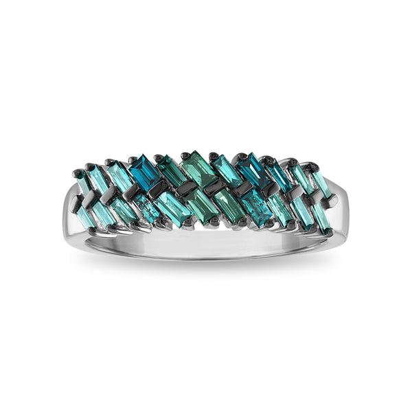 Blue Diamond Fashion Ring in 10KT Gold