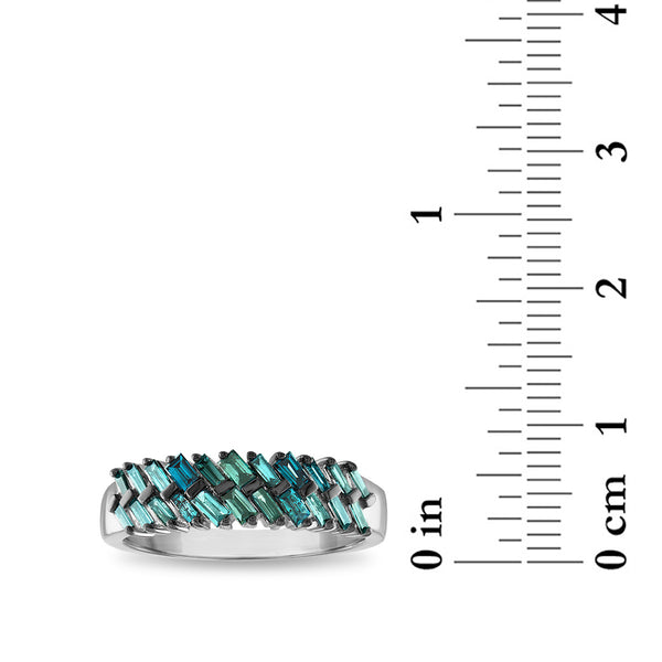 Blue Diamond Fashion Ring in 10KT Gold