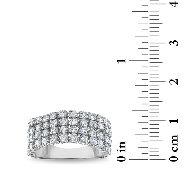 White Diamond Anniversary Ring in 14KT Gold