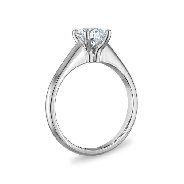Signature Certificate 8X EcoLove 1 CTW Lab Grown Diamond Solitaire Engagement Ring in 14KT White Gold