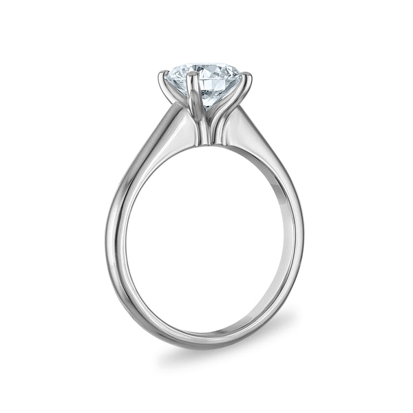 Signature Certificate 8X EcoLove 1-1/2 CTW Lab Grown Diamond Solitaire Engagement Ring in 14KT White Gold