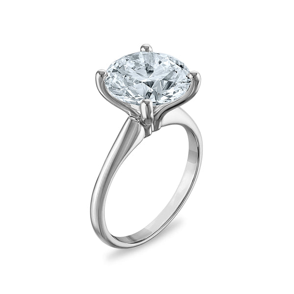 Signature Certificate 8X EcoLove 5 CTW Lab Grown Diamond Solitaire Engagement Ring in 14KT White Gold