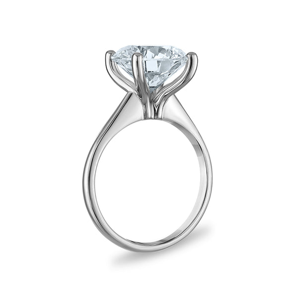 Signature Certificate 8X EcoLove 5 CTW Lab Grown Diamond Solitaire Engagement Ring in 14KT White Gold