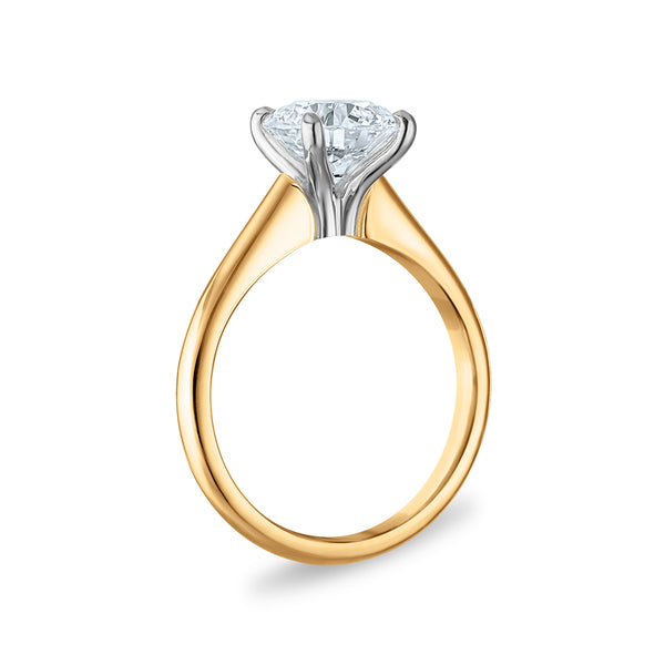 Signature Certificate 8X EcoLove 2 CTW Lab Grown Diamond Solitaire Engagement Ring in 14KT Yellow Gold