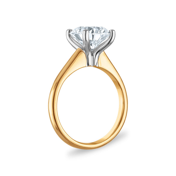 Signature Certificate 8X EcoLove 3 CTW Lab Grown Diamond Solitaire Engagement Ring in 14KT Yellow Gold