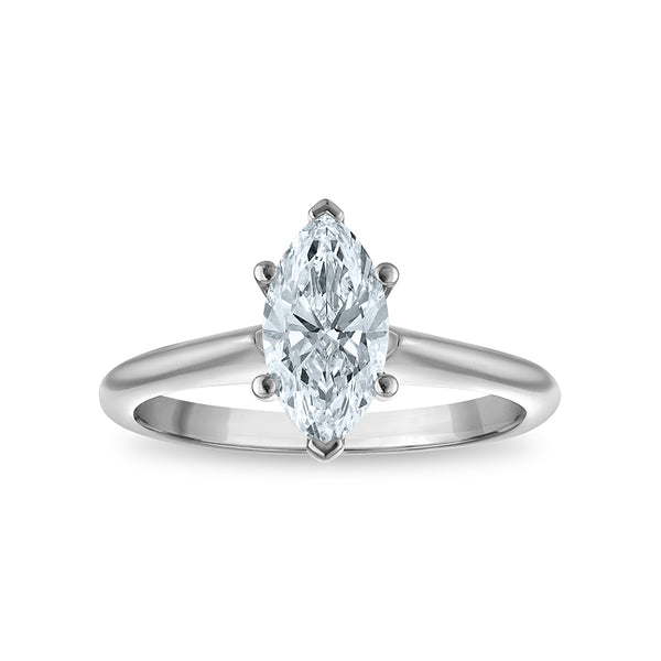 Signature Certificate 8X EcoLove 1 CTW Lab Grown Diamond Solitaire Engagement Ring in 14KT White Gold