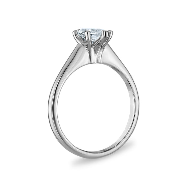 Signature Certificate 8X EcoLove 1 CTW Lab Grown Diamond Solitaire Engagement Ring in 14KT White Gold