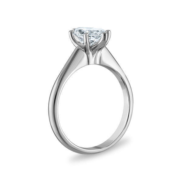 Signature Certificate 8X EcoLove 1-1/2 CTW Lab Grown Diamond Solitaire Engagement Ring in 14KT White Gold