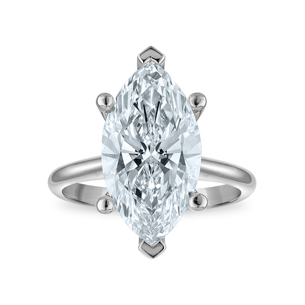 Signature Certificate 8X EcoLove 5 CTW Lab Grown Diamond Solitaire Engagement Ring in 14KT White Gold