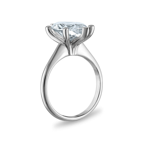 Signature Certificate 8X EcoLove 5 CTW Lab Grown Diamond Solitaire Engagement Ring in 14KT White Gold