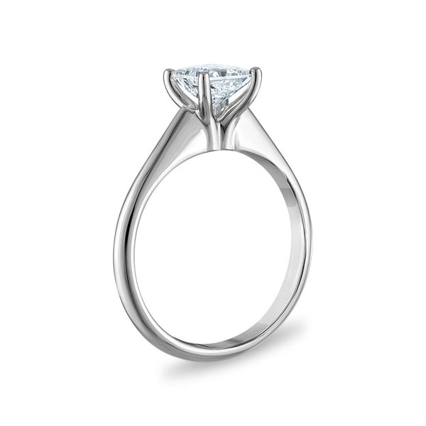 Signature Certificate 8X EcoLove 1 CTW Lab Grown Diamond Solitaire Engagement Ring in 14KT White Gold