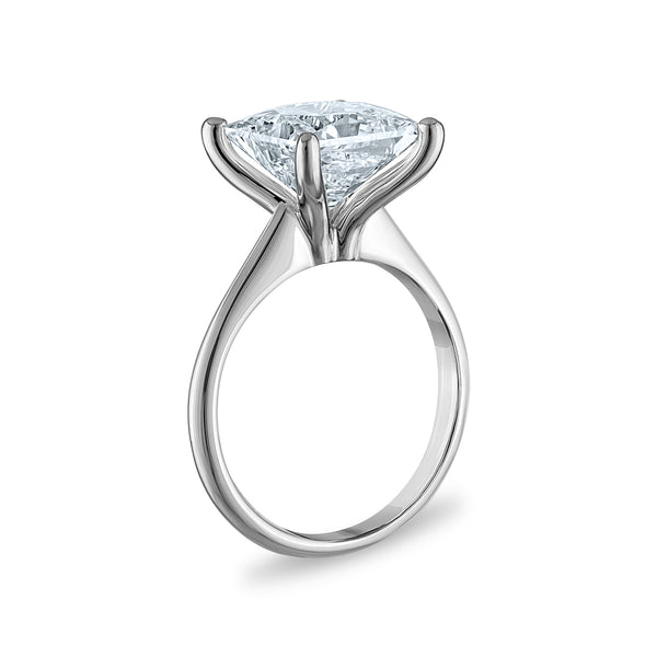 Signature Certificate 8X EcoLove 5 CTW Lab Grown Diamond Solitaire Engagement Ring in 14KT White Gold