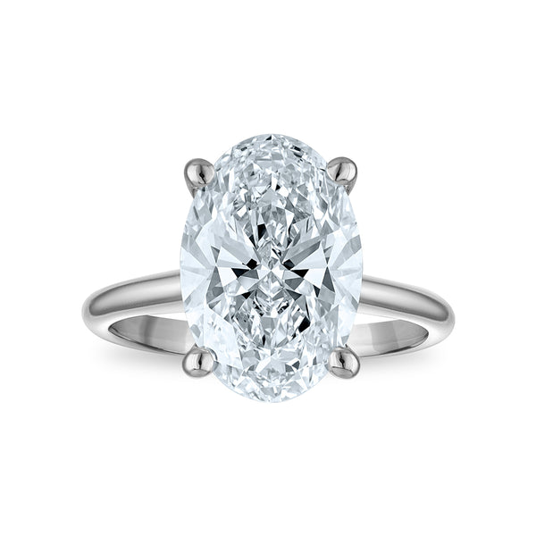 Signature Certificate 8X EcoLove 5 CTW Lab Grown Diamond Solitaire Engagement Ring in 14KT White Gold