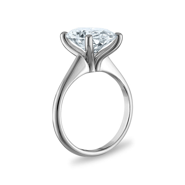 Signature Certificate 8X EcoLove 5 CTW Lab Grown Diamond Solitaire Engagement Ring in 14KT White Gold