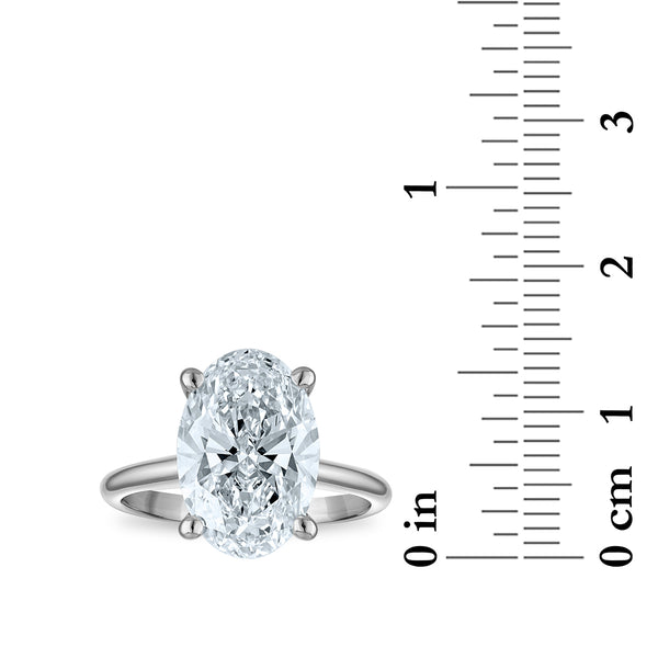 Signature Certificate 8X EcoLove 5 CTW Lab Grown Diamond Solitaire Engagement Ring in 14KT White Gold