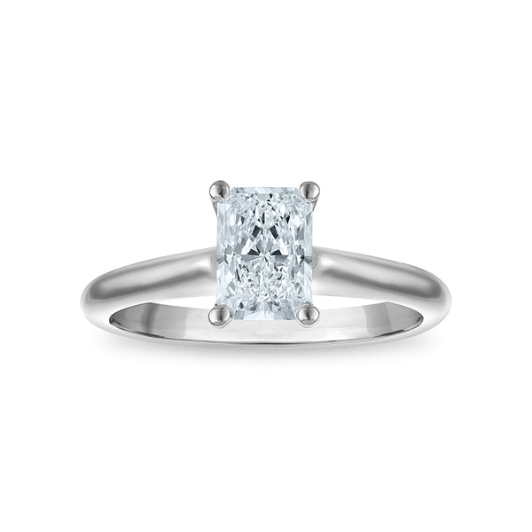 Signature Certificate 8X EcoLove 1 CTW Lab Grown Diamond Solitaire Engagement Ring in 14KT White Gold