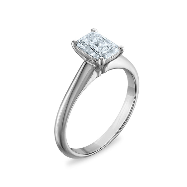 Signature Certificate 8X EcoLove 1 CTW Lab Grown Diamond Solitaire Engagement Ring in 14KT White Gold