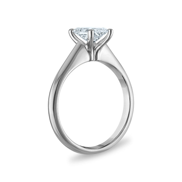 Signature Certificate 8X EcoLove 1 CTW Lab Grown Diamond Solitaire Engagement Ring in 14KT White Gold