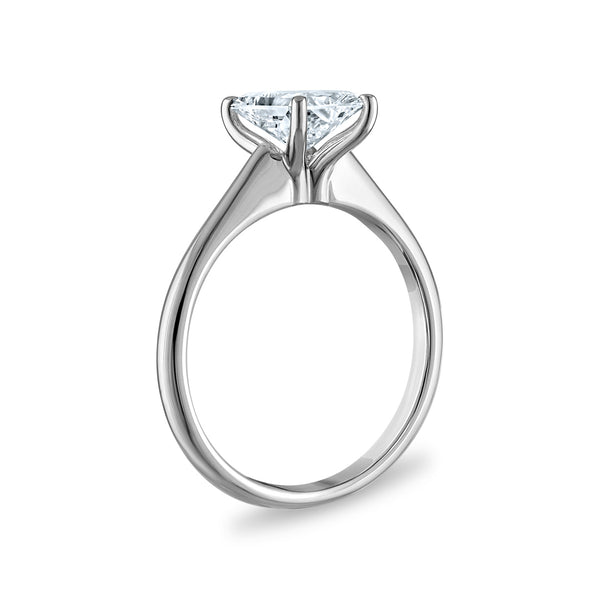 Signature Certificate 8X EcoLove 1-1/2 CTW Lab Grown Diamond Solitaire Engagement Ring in 14KT White Gold