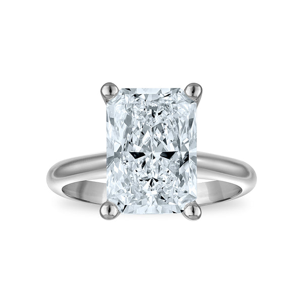Signature Certificate 8X EcoLove 5 CTW Lab Grown Diamond Solitaire Engagement Ring in 14KT White Gold