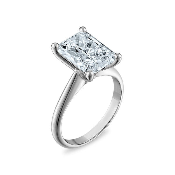 Signature Certificate 8X EcoLove 5 CTW Lab Grown Diamond Solitaire Engagement Ring in 14KT White Gold