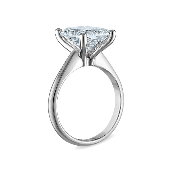 Signature Certificate 8X EcoLove 5 CTW Lab Grown Diamond Solitaire Engagement Ring in 14KT White Gold