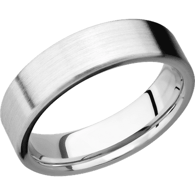 Lashbrook 10KT White Gold Band with Satin Finish