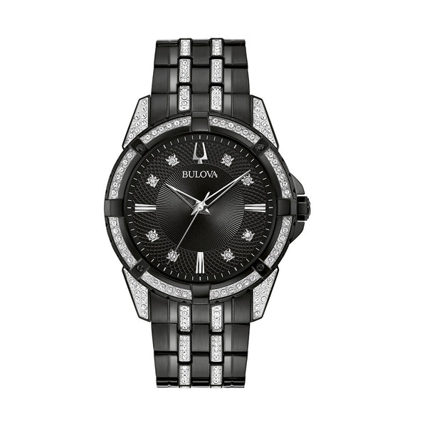 Classic Crystal Watch and ID Bracelet Set. 98K109