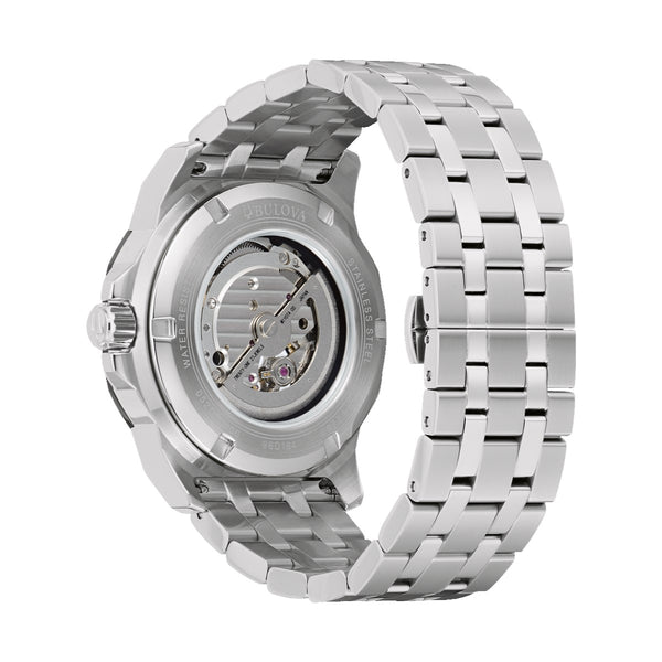 Bulova Marine Star Marc Anthony Collection Watch with 38MM Blue Dial and Stainless Steel Bracelet. 98D184