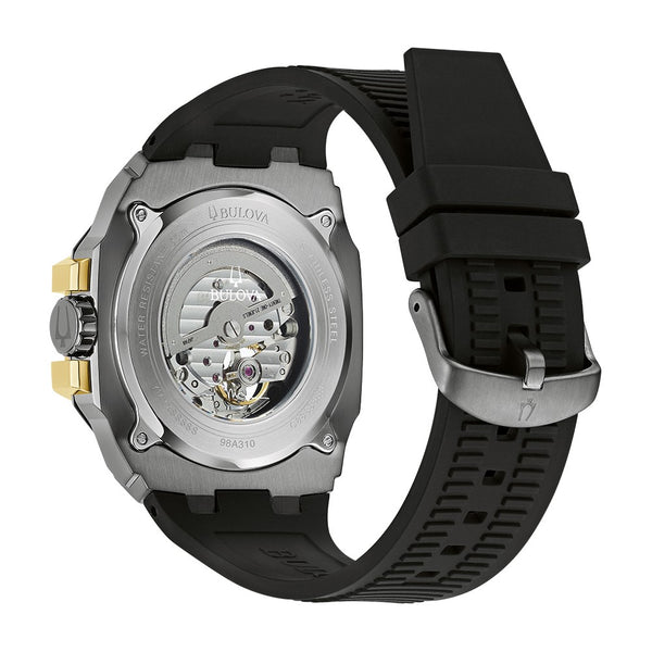 Bulova Marc Anthony Collection 46MM Automatic Watch with Silicone Strap. 98A310