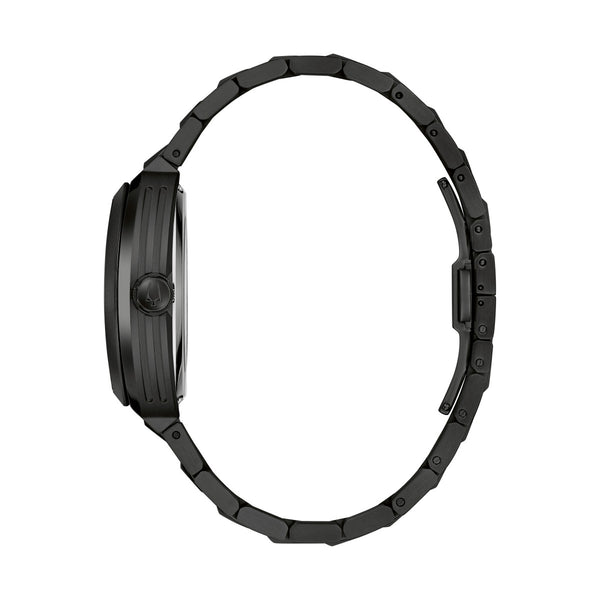 Bulova Maquina Automatic with 40MM Skeleton Dial Black Case. 98A320