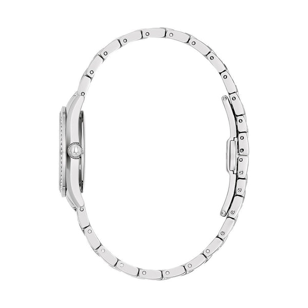 Bulova Crystal Collectoin Watch with 28MM Stainless Steel Bracelet. 96L311