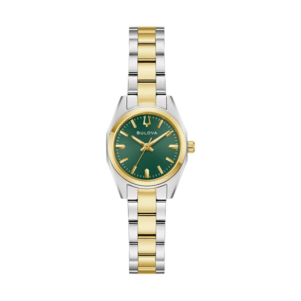Bulova Surveyor Green Dial Two-tone Stainless Steel Watch. 98L329