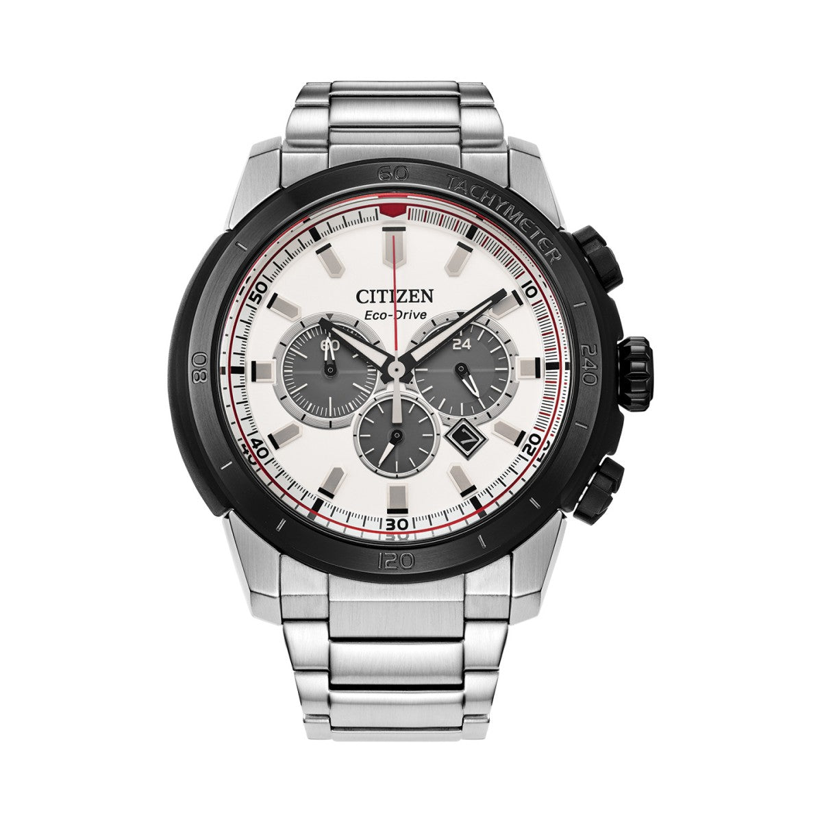2048　1651　2736　2590　2495　2490　A2サイズ6点セット Citizen Brycen Stainless Steel Black Bezel Chronograph Watch