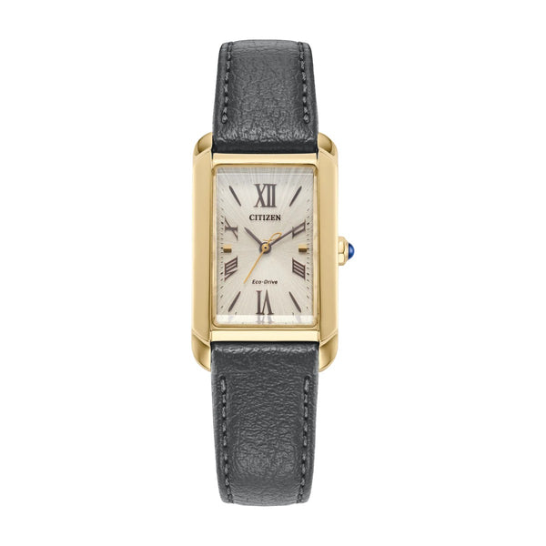 Citizen L Bianca 32MM Leather Strap Watch. EW5622-09P