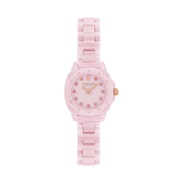 Coach Kitt 21MM Pink Ceramic Bracelet Watch. 14504467