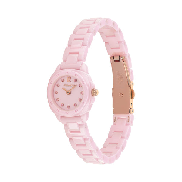 Coach Kitt 21MM Pink Ceramic Bracelet Watch. 14504467