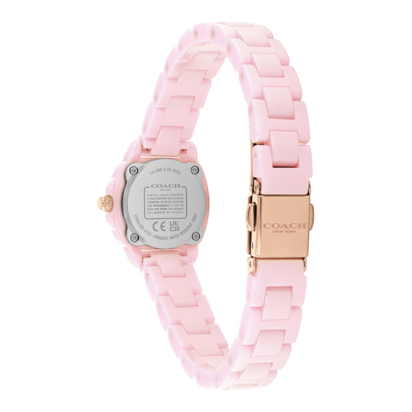 Coach Kitt 21MM Pink Ceramic Bracelet Watch. 14504467